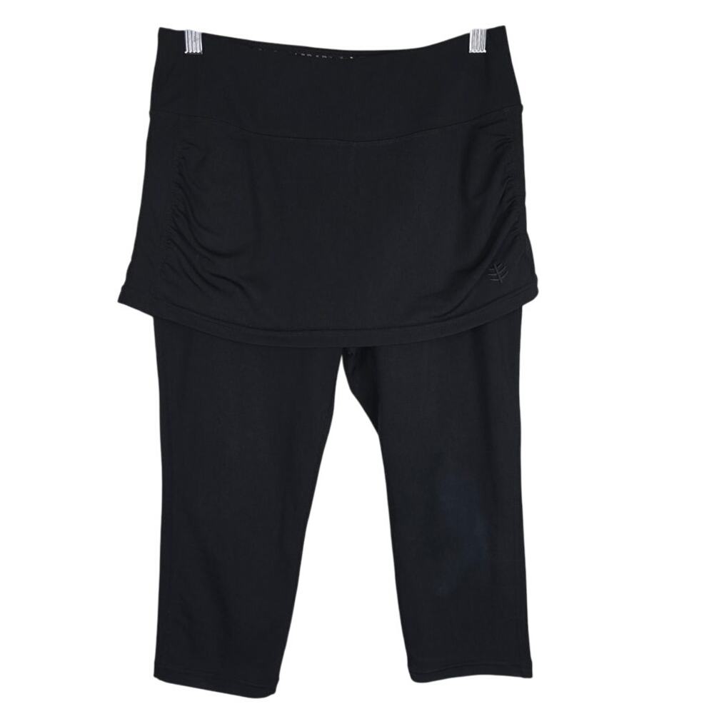 Coolibar Skirted Black UPF 50+ Excellent UV Protection Athletic Leggings S